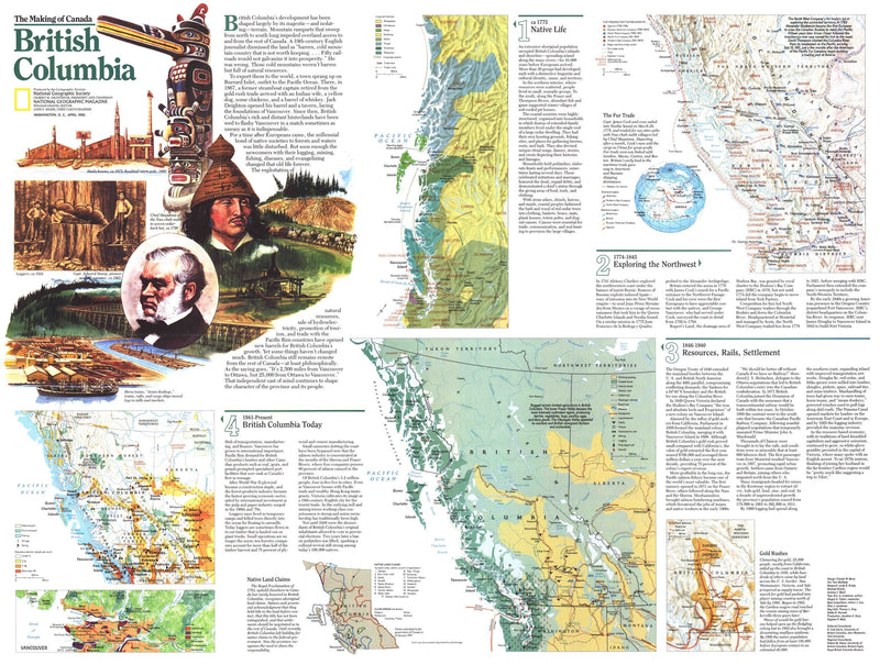 British Columbia Map 1992 Side 2 Maps.com