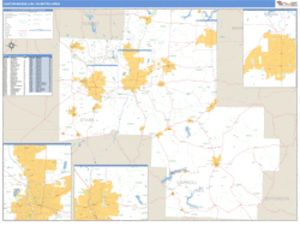 Canton-Massillon, Ohio Metro Area Wall Map