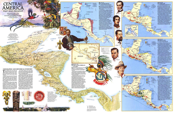 Central America Map 1986 Maps.com