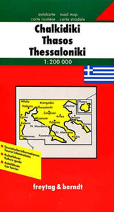 Chalkidiki and Thessaloniki, Greece Travel Map
