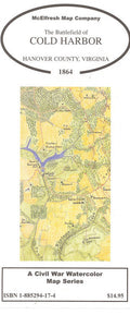 Cold Harbor Battlefield, Virginia, 1864 by McElfresh Map Co.