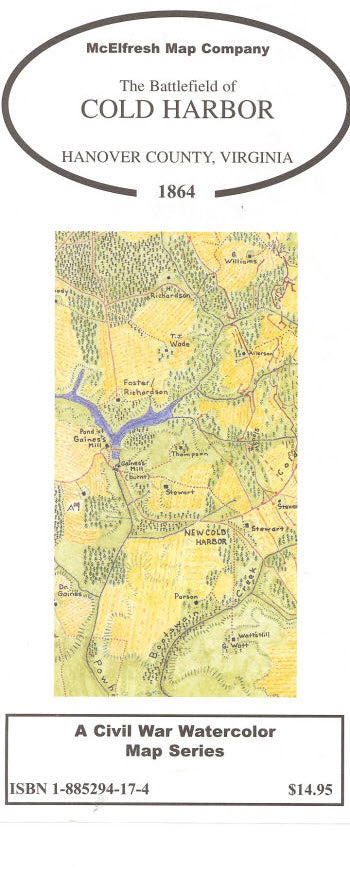Cold Harbor Battlefield, Virginia, 1864 by McElfresh Map Co. Eastview