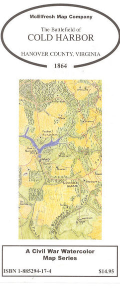 Cold Harbor Battlefield, Virginia, 1864 by McElfresh Map Co. Eastview