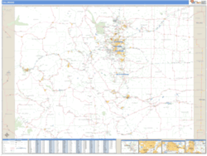 Colorado ZIP Code Wall Map