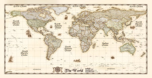 Compart Antique Ivory World Europe Centered