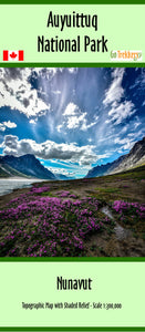 Auyuittuq National Park Map by Go Trekkers
