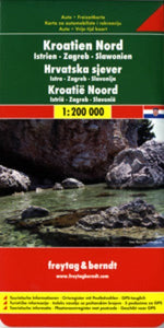 Croatia North, Istria, Zagreb and Slavoni Travel Map