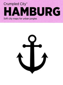 Crumpled City Map Hamburg, Germany
