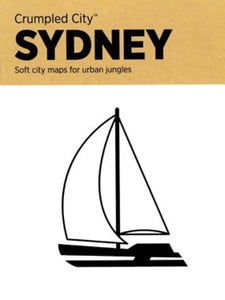 Crumpled City Map Sydney, Australia