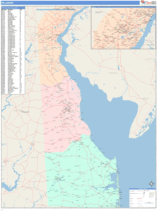 Connecticut Business Wall Map