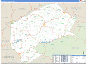 DeKalb County, Georgia Zip Code Wall Map