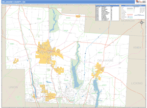 DeKalb County, Indiana Zip Code Wall Map