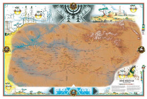 Dine Bikeyah : Navajo Lands Map by Time Traveler Maps