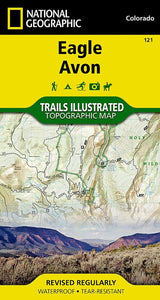 Eagle and Avon Colorado Trail Map by National Geographic Maps