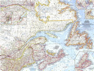 Eastern Canada Map 1967