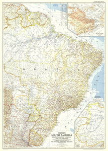 Eastern South America Map 1955