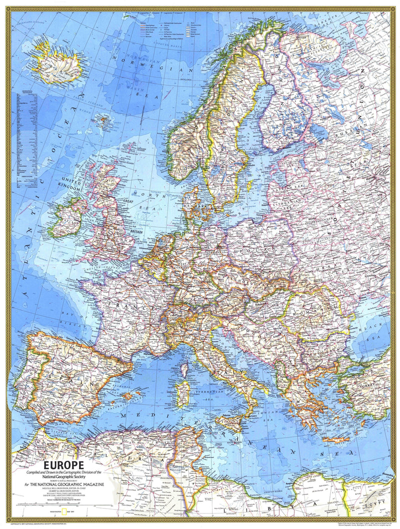 Europe Map 1977 Maps.com