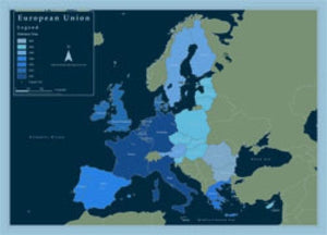 European Union Wall Map