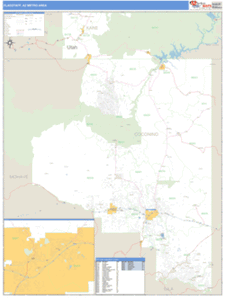 Flagstaff, Arizona Metro Area Wall Map