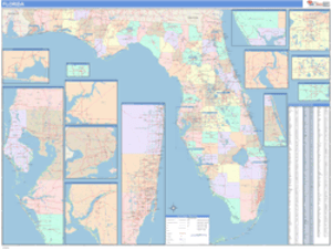 Florida Business Wall Map