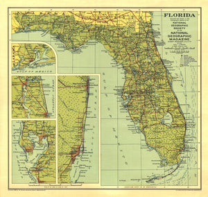 Florida Map 1930