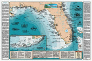 Florida Shipwreck Chart by Sealake Products
