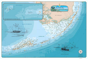Florida Keys Decorative Map by Sealake Products