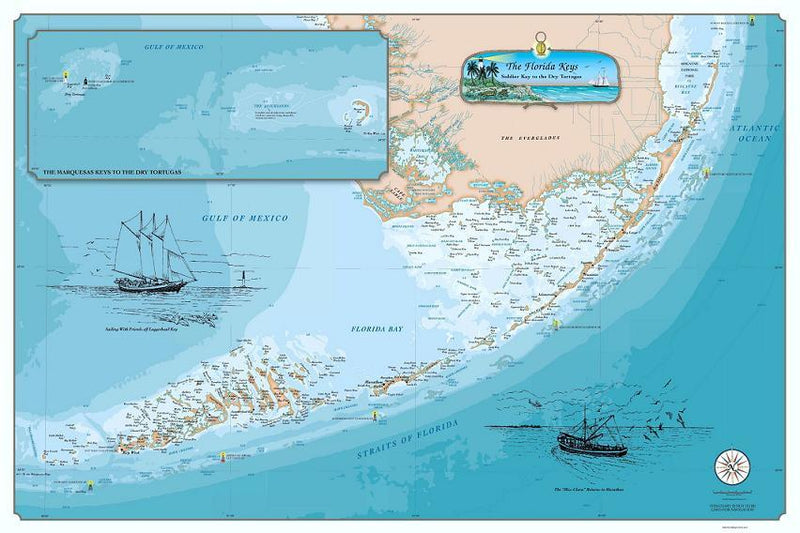 Cover of Florida Keys Decorative Map