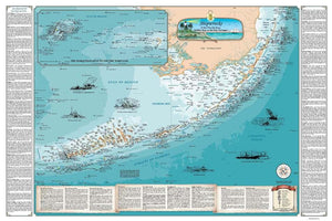 Florida Keys Shipwreck Chart by Sealake Products