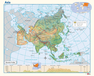 Physical Map of Asia