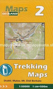 Shatili, Mutso, Mt. Didi Borbalo  - Georgia Trekking Map sheet 2 by GeoLand
