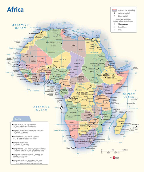 Africa Political Wall Map Maps.com