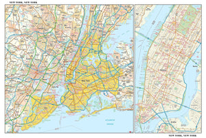 New York Metro Wall Map