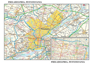 Philadelphia Metro Wall Map
