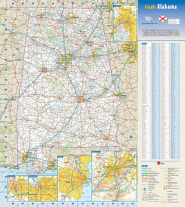 Alabama Wall Map
