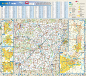Arkansas Wall Map