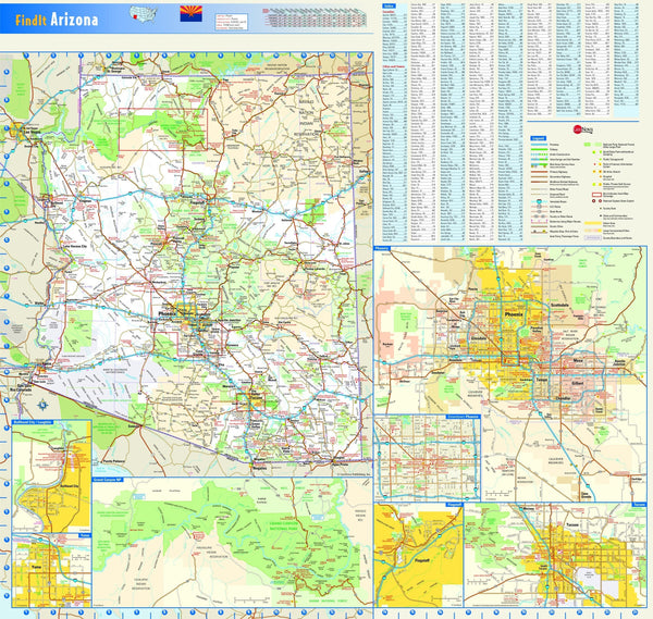 Arizona Wall Map Maps.com