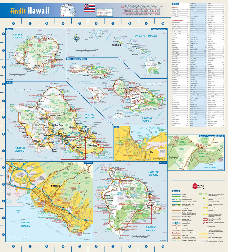 Hawaii Wall Map Maps.com