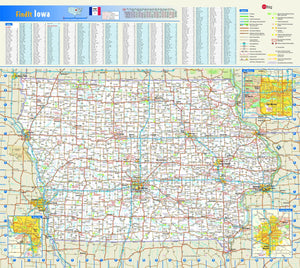 Iowa Wall Map