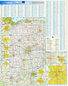Indiana Wall Map