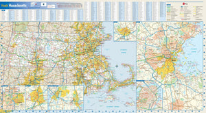 Massachusetts Wall Map