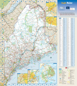 Maine Wall Map
