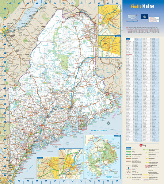Maine Wall Map Maps.com