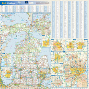 Michigan Wall Map