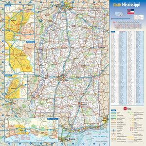 Mississippi Wall Map