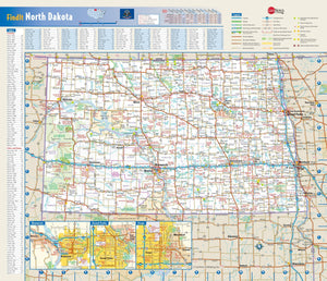 North Dakota Wall Map