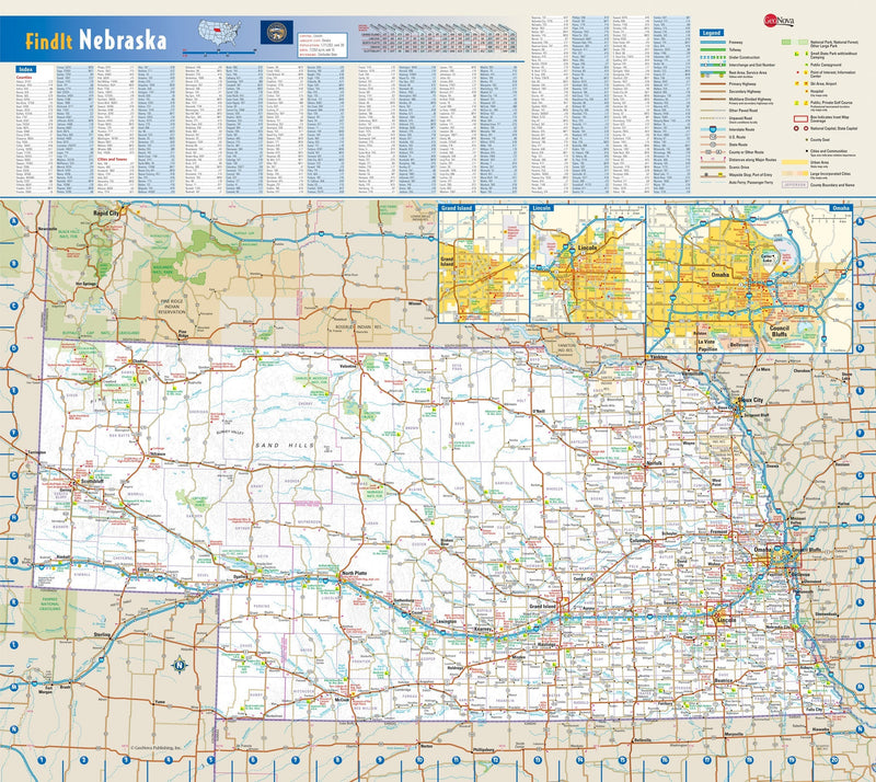 Nebraska Wall Map Maps.com