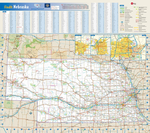 Nebraska Wall Map Maps.com