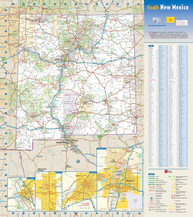 New Mexico Wall Map Maps.com