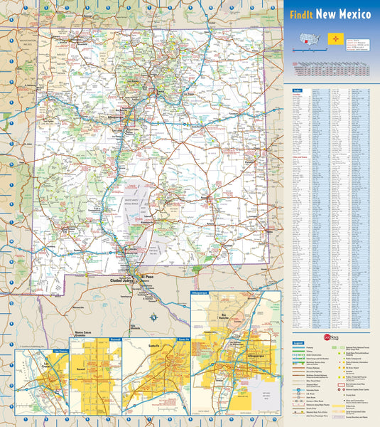 New Mexico Wall Map Maps.com